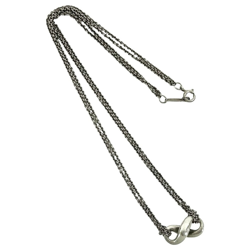 TIFFANY&Co. Tiffany Vintage Infinity Necklace, Sterling Silver 925 Pendant, A...